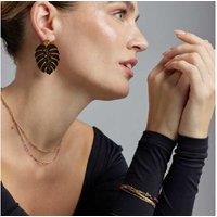 Luxenter Lueo 18k Gold Multicolour Lacquer Pendant Necklace - Adjustable Boho Statement Jewellery