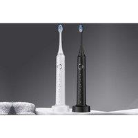 5-Mode Sonic Electric Toothbrush with Timer & 6 Replacement Heads - Travel-Friendly for Sensitive Gums & Whitening