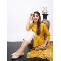 Black Sang-e-Mahi Embellished Leather Punjabi Jutti - Women's Traditional Slip-On Flats