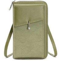 Black Lightweight Pendant Crossbody Phone Bag for Women - Durable Fabric, Multi-Compartment, Classic Style