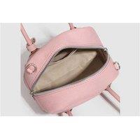 Unisex Sakura Pink Vegan Leather Small Square Crossbody Purse - Adjustable Strap, Organiser Pockets, Lightweight Commuter Bag