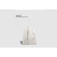 Unisex Black Tencel Embroidered Shoulder & Crossbody Bag - Lightweight Designer Purse