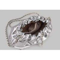 Unisex Silver Western-Style Shoulder Bag - Metallic Crossbody Purse, Lightweight & Durable