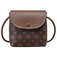 Black Stylish Women's Vegan Leather Crossbody Phone Bag - Minimalist Everyday Purse