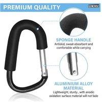Pram Hook Buggy Clips - Heavy-Duty 10kg Load, Universal Fit for Strollers & Nursery Gear