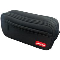 Premium Quad Pocket Polyester Pencil Case - Large Capacity, Multi-Compartment, 23.5cm, Unisex, Black/Purple/Grey/Blue