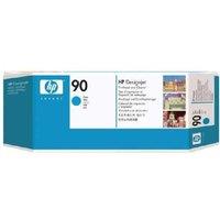 HP 90 Cyan Printhead & Cleaner for DesignJet - Precision Ink Stationery, Compatible with 4000/4500 Series