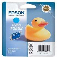EPSON Cyan Ink Cartridge T0552 - Standard 8ml, High-Yield, Vibrant Colour