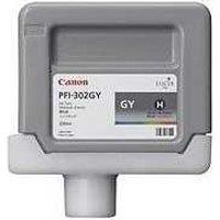 Canon PFI-302GY Premium Gray Ink Cartridge for imagePROGRAF Printers - High-Yield, Fade-Resistant