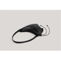 Unisex Classic Black Crossbody Shoulder Purse - Adjustable Strap, Organised Storage, Everyday Style