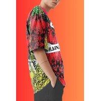 Oversize No Antidote Premium Cotton T-Shirt for Men - Multicolour, Relaxed Fit, Trendy Streetwear