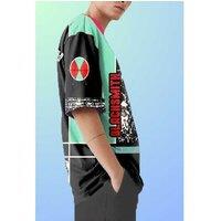Oversize B-Star Splatter Premium Cotton T-Shirt for Men - Multicolour, Trendy Relaxed Fit