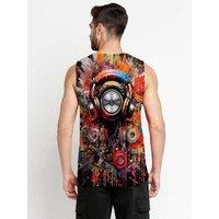 Beat Burst Sleeveless Sando Tank Top - Multicolour, Breathable, Athletic Fit for Men