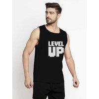 Level Up Sleeveless Sando - Men's Breathable Gym Tank Top, Streetwear, Cut Sleeve