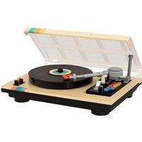 Vintage Record Player Block Set - Rotating Turntable & Realistic Details