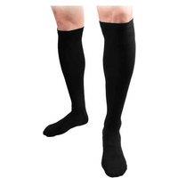 Unisex Black 3 Pairs Knee Length Compression Running Socks - Breathable Nylon, Multi-Pack Support