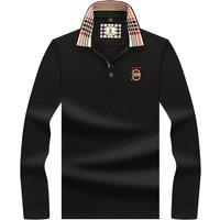 Men's Embroidered Polo Shirt with Vintage Plaid Details & Premium Fabric