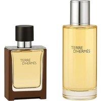 Terre d'Herms Eau de Toilette Refill & Travel Spray Luxury Gift Set