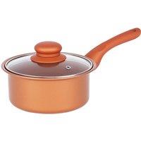 Copper 8 Pc Carbon Steel Non-Stick Cookware Set with Lids - Durable Non-Stick Frying Pans & Saucepans, Modern Kitchen Essential