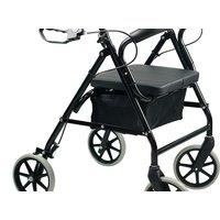 Folding Rollator Chair with Seat - Lightweight Aluminium, Adjustable Height, 150kg Capacity