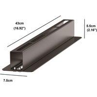 5 Pc Metal Overhead Bin Rack - Garage Ceiling Utility Storage Rail Organiser