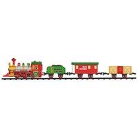 Deluxe Christmas Train Set - Light-Up Musical Toy Track (Ages 3+, Battery-Operated, Festive Theme)