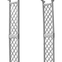 Grey Wooden Garden Arch Pergola Trellis - Outdoor Decor Climber Support