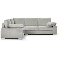 Ascot Left Facing 5-Seater Corner Sofa - Plush Comfort - Grey or Black
