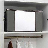 Large Capacity Non-Woven Storage Bag - Horizontal Style, Lightweight, Foldable Organiser