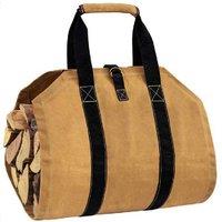 Firewood Storage Bag - Waterproof Oxford Cloth, Lightweight & Portable (Light Khaki)
