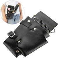 Black Nylon Detachable Scissors Storage Waist Bag - Waterproof, Multi-Compartment, Portable