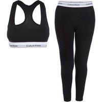 2 Pack Black Women's Bralette and Leggings Set - Ultimate Comfort