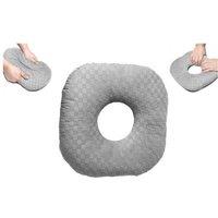O-Shaped Ear Piercing Travel Pillow - Pearl Cotton, Ergonomic, Lightweight