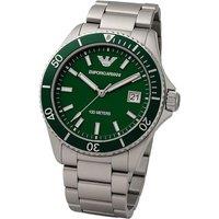 Emporio Armani AR11338 Men's Diver Watch with Green Dial!