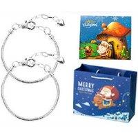 24 Days Kids Christmas Advent Calendar Bracelet Making Kit - DIY Jewellery Craft Set