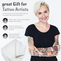 Tattoo Practice Skin Sheet - Synthetic Double-Sided Pad for Artists, All Skin Types