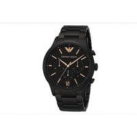 Emporio Armani AR11349 Stainless Steel Watch with Chronograph Black Dial