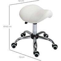 Ergonomic Adjustable Salon Stool - 360 Rotating, Heavy-Duty Steel, Padded Seat