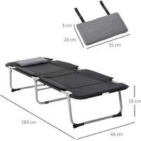 Folding Sofa Bed Cot - Steel Frame, Oxford Fabric, Space-Saving Guest Bed for Living Room