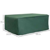 Rattan Furniture Protective Cover - Waterproof Oxford, Windproof, Large Size for Living Room Sets
