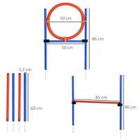 PawHut Adjustable Dog Agility High Jump - Outdoor Garden Training Accessory