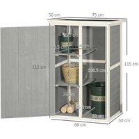 Compact Fir Wood Outdoor Storage Stool - Waterproof, Space-Saving, Garden Seating