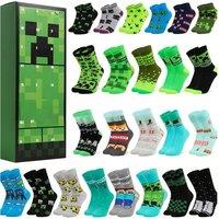 Christmas Minecraft- Advent Calendar with 24 Colourful Sock Surprises