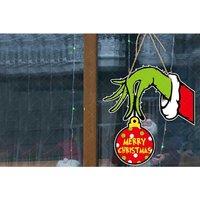 Cute Cartoon Christmas Hanging Ornament - Festive Tree Decoration, Lightweight Paper, Colourful Design, 27.8x30.4cm