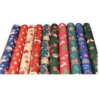 10 Sheets Luxury Christmas Wrapping Paper Set - Eco-Friendly Festive Gift Wrap for All Ages