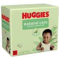 Huggies Natural Care Sensitive Baby Cleaning Wipes Bulk Pack - Unscented, Hypoallergenic, 192 Wipes