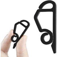 80pcs Outdoor Christmas Light Gutter Clips - Weatherproof Festive String Light Hooks