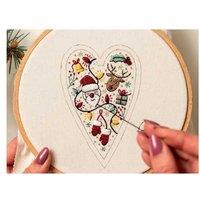 DIY Embroidery Christmas Tree Hanging Ornament Kit - Festive Holiday Dcor Craft Set