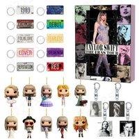 Taylor Swift- 24-Day Kids & Adults Advent Calendar - 2D Acrylic Ornaments & Keychains