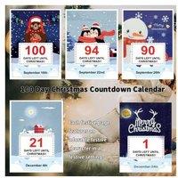 100 Day Christmas Countdown Advent Calendar - Festive Family Edition
